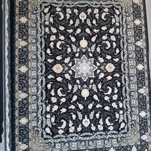 فرش ماشینی نقشه دایان مشکی ۷۰۰ شانه اصل