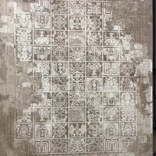 فرش ماشینی وینتیج خشتی 1200 شانه اصل