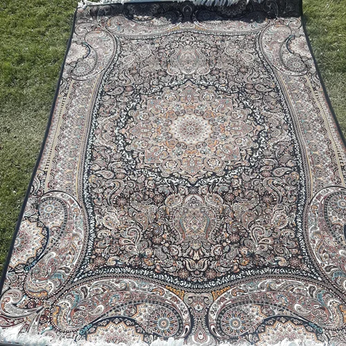 فرش ماشینی 700 شانه اصل پارادایس سرمه ای