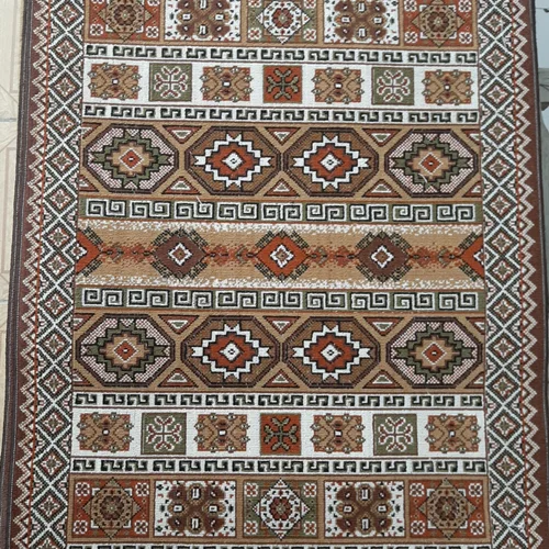 گلیم ساده ۴ متری رنگ قهوه ای