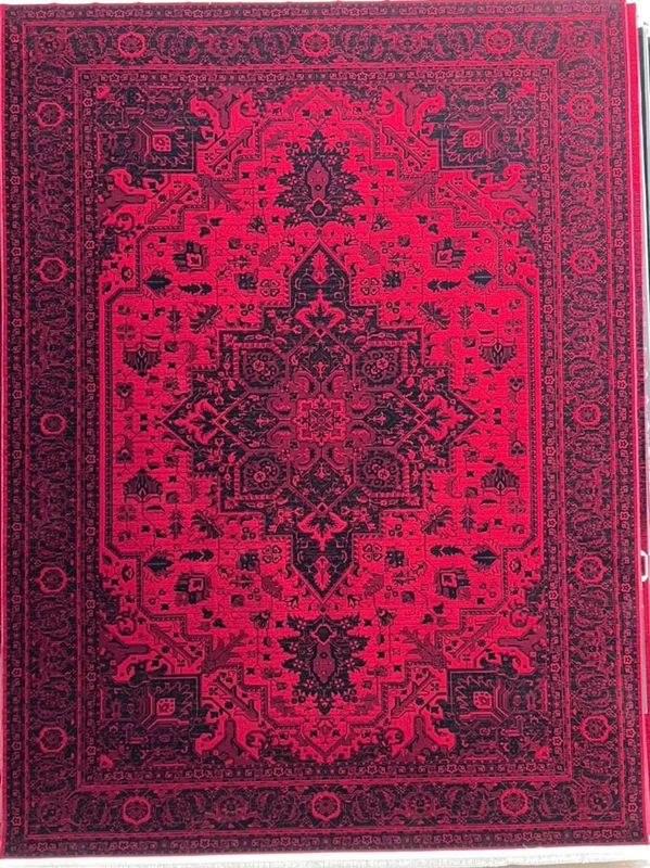 فرش ماشینی هریس لاکی مشکی 700 شانه اصل