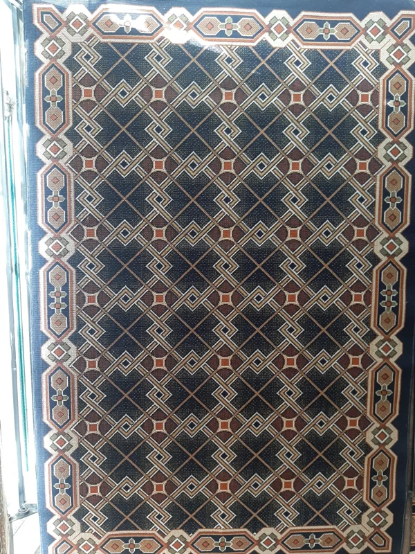 گلیم ساده 4 متری رنگ سرمه ای