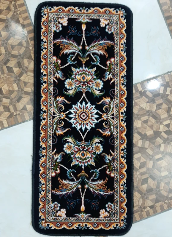 رو پله فرش ۷۰۰ شانه اصل نقشه افشان مشکی باکیفیت عالی ارسال پس کرایه