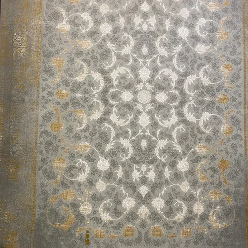 فرش ماشینی ۱۲۰۰ شانه برجسته نقشه اهورا وینتیج